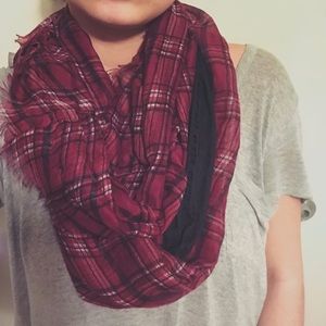Red Plaid Scarf